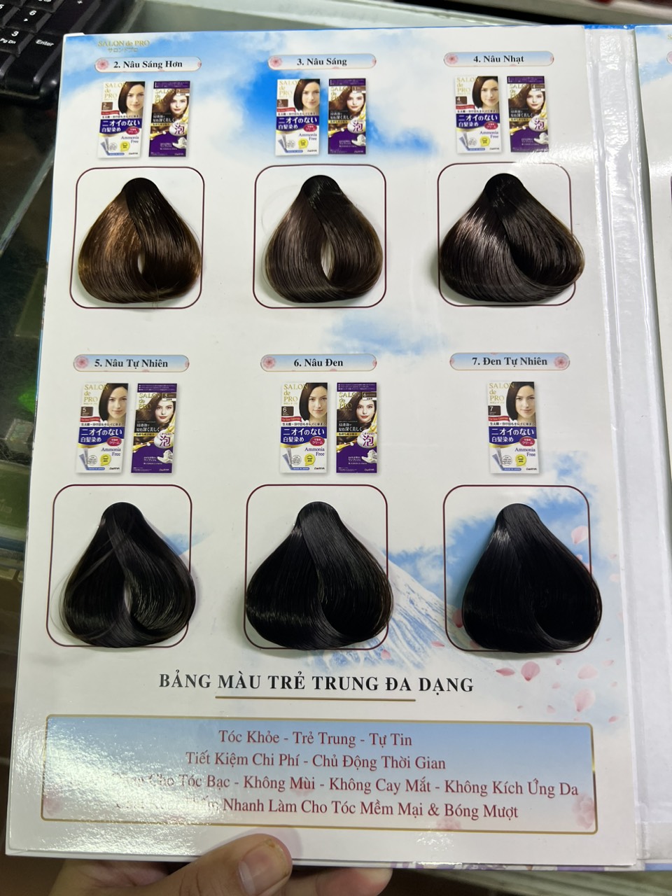 Thuốc nhuộm tóc nhật Salon De Pro chính hãng