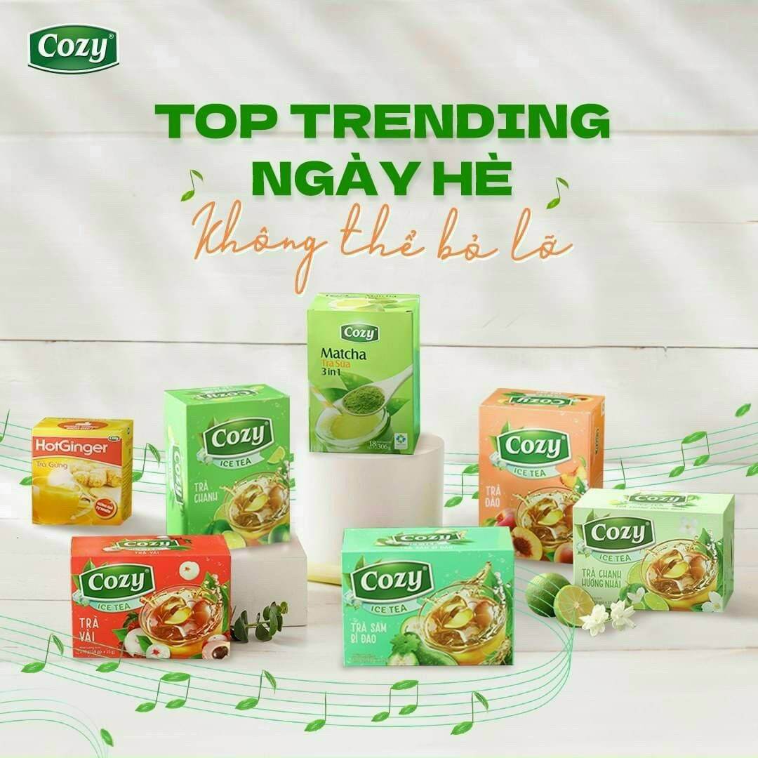 Trà cozy hòa tan Icetea 240g/170g (16 gói/ 10 gói)
