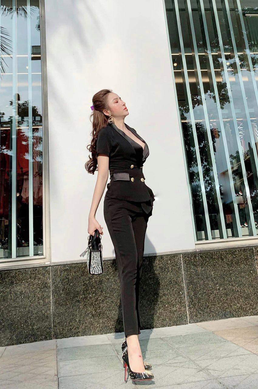 Sét áo vest phối quần tây