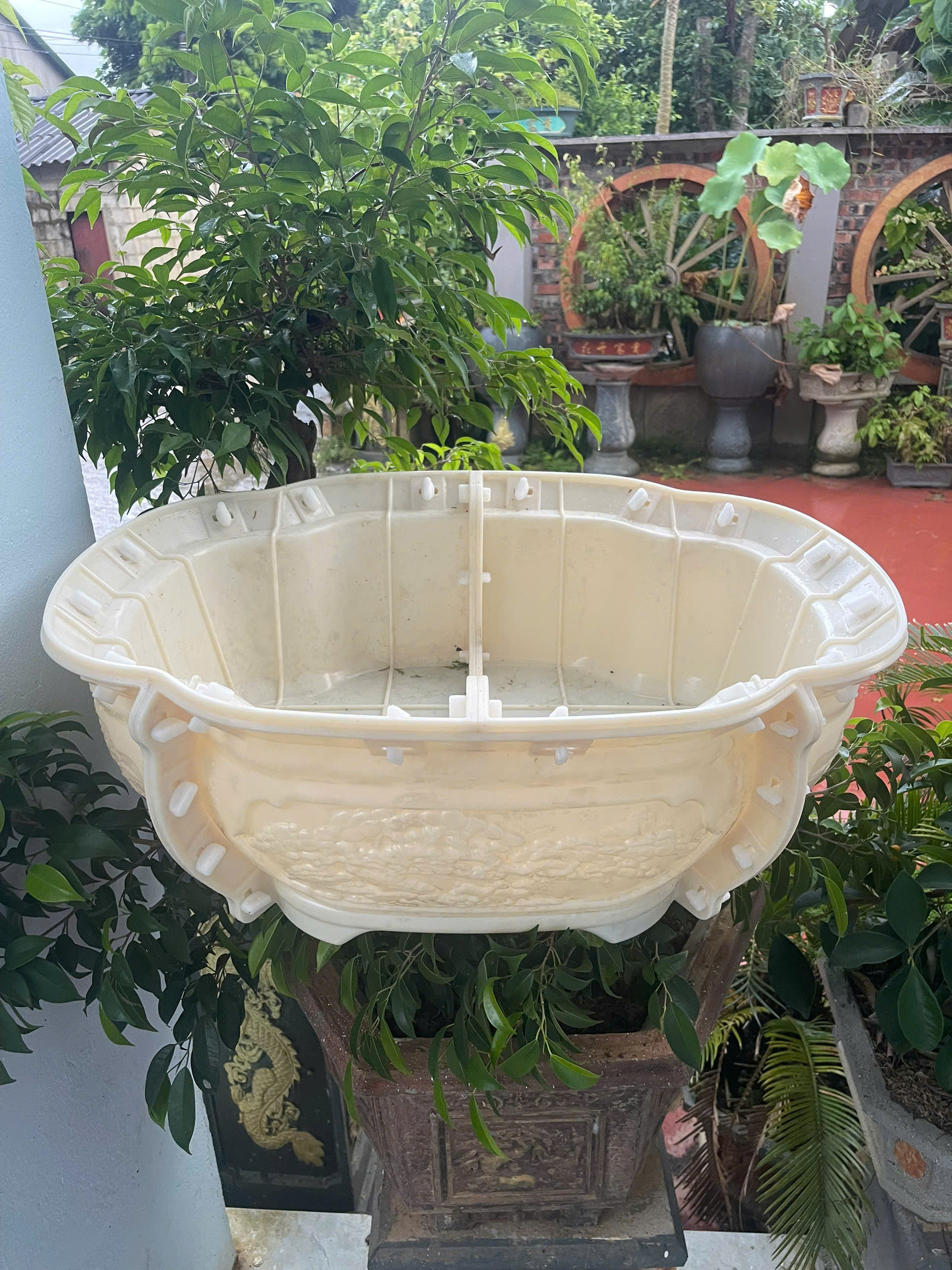 Khuôn đúc chậu cảnh Bonsai  Ovan 60 ( khuôn ABS siêu bền có lòng trong, dễ dàng sử dụng , không cần kỹ thuật)