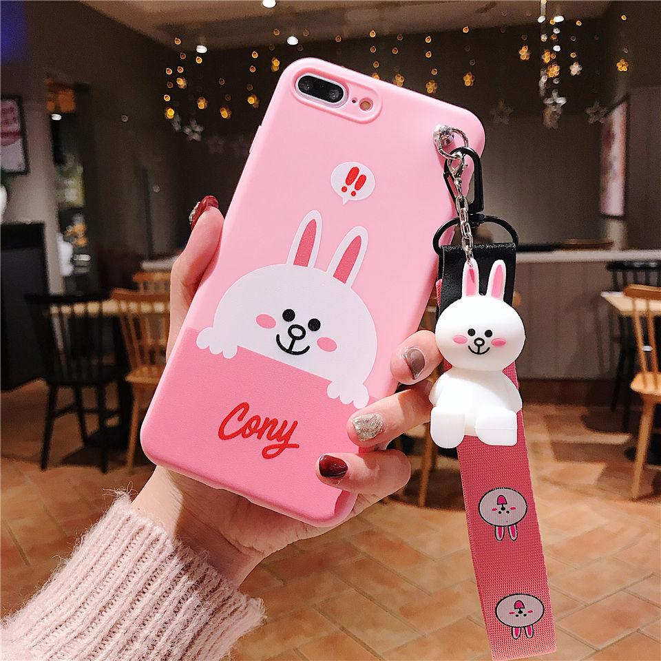 ỐP LƯNG IPHONE HÌNH THỎ ( Tặng Dây Đeo Tay + giá đỡ ) 6/6s/6plus/7/8s /7plus/8plus/X/Xs/XsMax