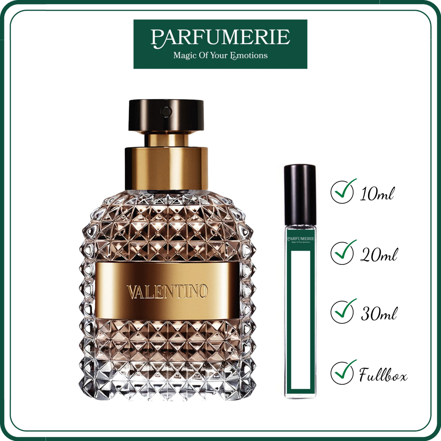 Mẫu thử nước hoa Valentino Uomo EDT hương thơm Lịch lãm Nam tính Cổ điển