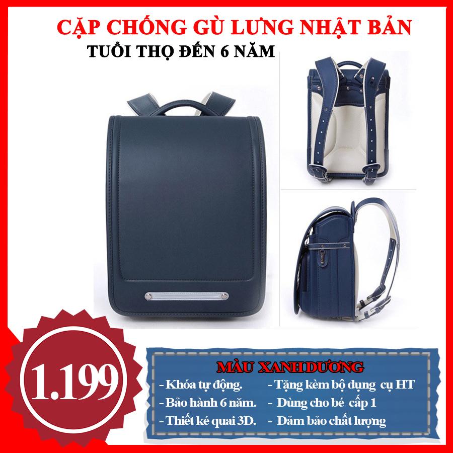 Cặp chống gù lưng Nhật Bản - Đen