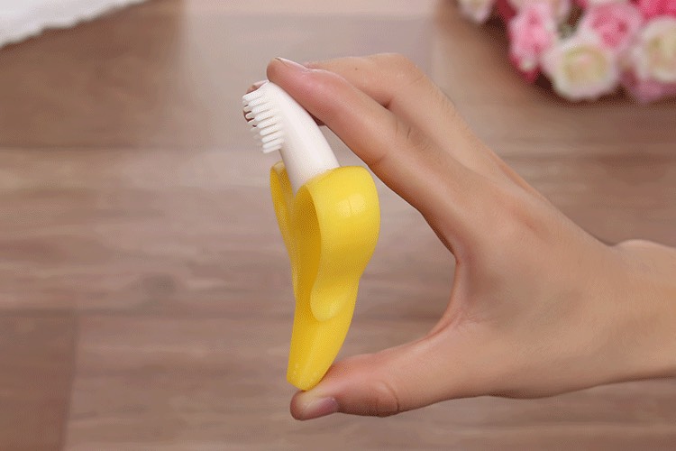 Gặm nuối chuối cho bé, đồ chơi gặm nướu cho bé