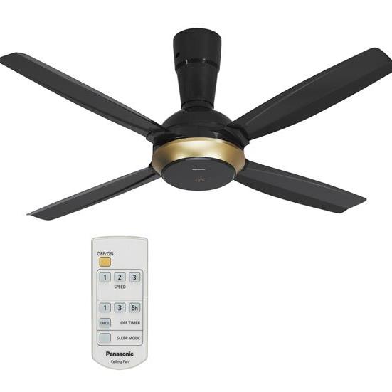 [HCM]Quạt trần 4 cánh màu đen F56XPG BÀO HÀNH 2 NĂM