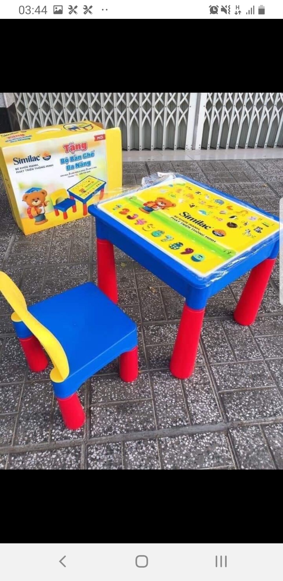 bàn ghế Similac cho bé