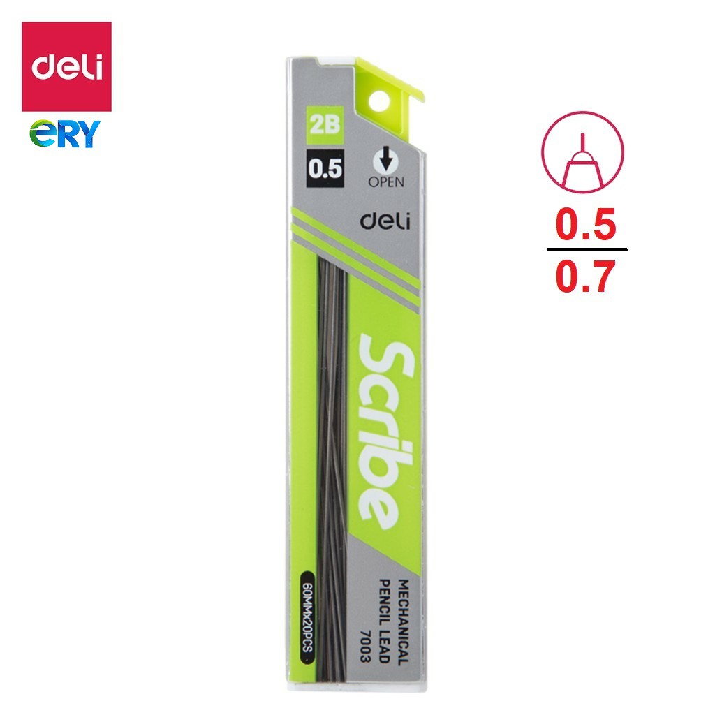 Ruột chì kim - 0.5mm/2b 7003 deli
