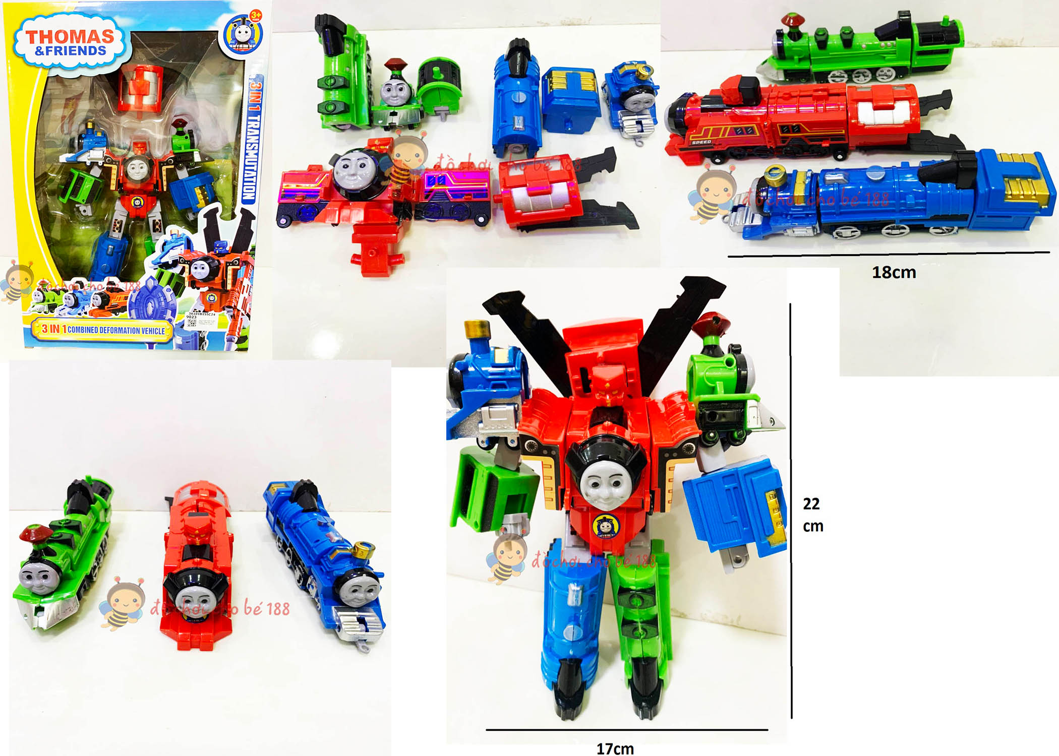 xe lửa thomas lắp ráp biến hình robot XE LỬA THOMAS BIẾN HÌNH THÀNH ROBOT