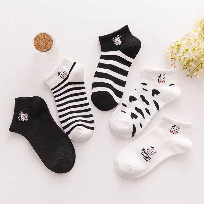 [Rẻ vô địch] Combo 5 đôi vớ nữ cổ ngắn (nhiều kiểu)