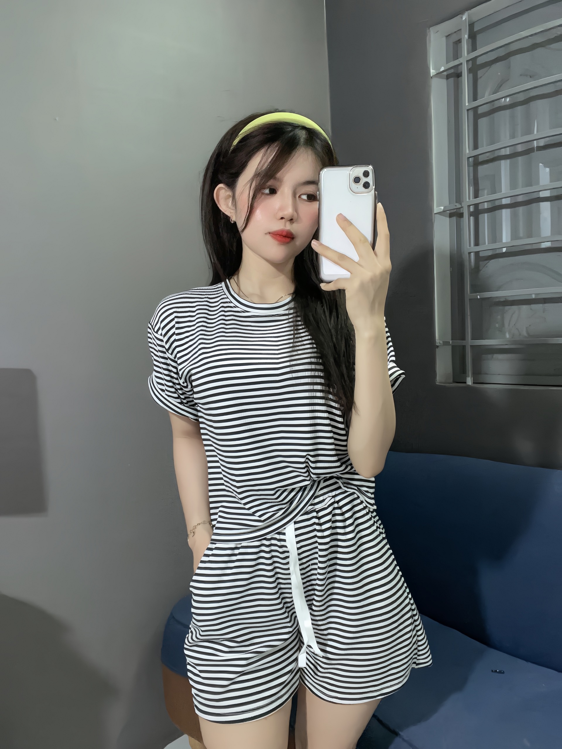 Set bộ thun Cotton đùi dê thương đồ bộ thun gân