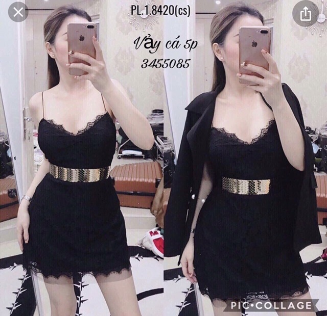 Nịch mặc đầm vảy cá xinh xắn