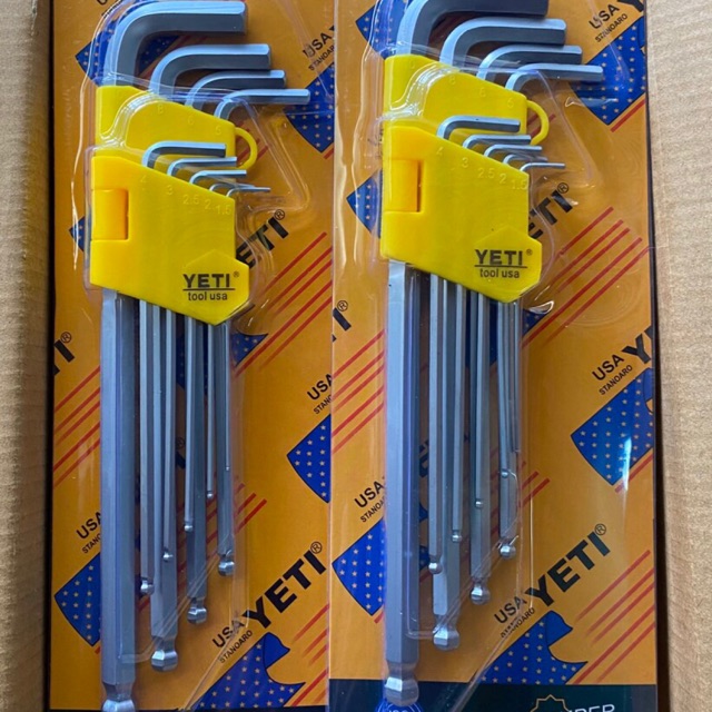 Bộ lục giác đầu bi YETI 9 món