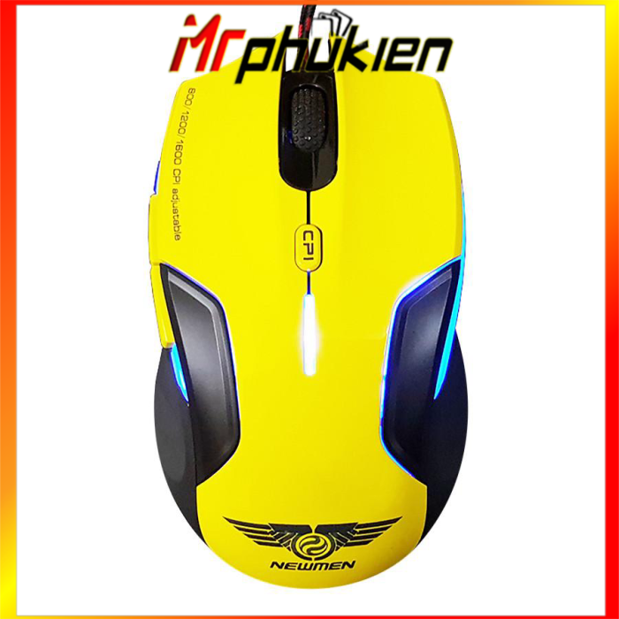 Chuột Game Newmen N500 Plus Vàng  - MrComputer