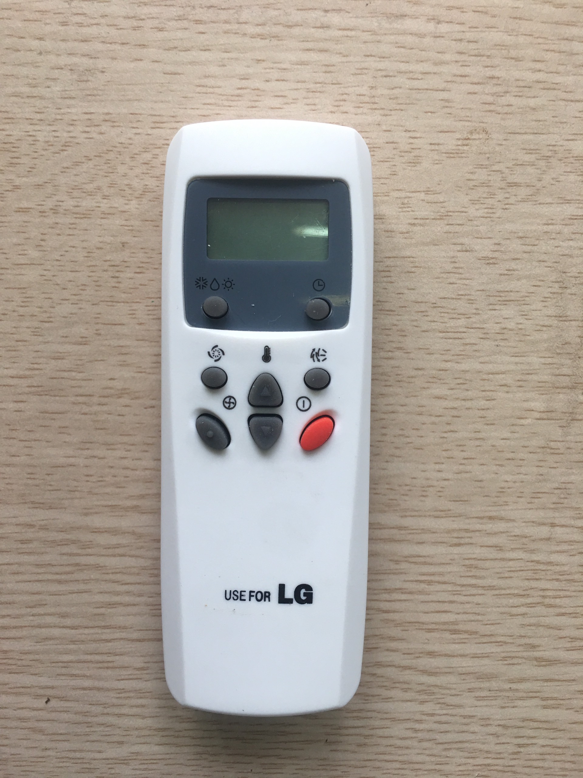 Điều khiển điều hoà LG 1 chiều nút đỏ - LG1 chiều