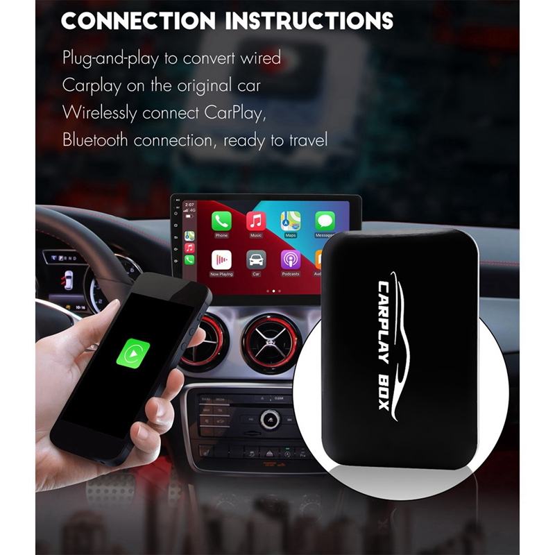Android System To Wireless Carplay Box Apple Wireless Carplay Screen Mirroring MLink Carplay Ai Box Smart Car Adapter
