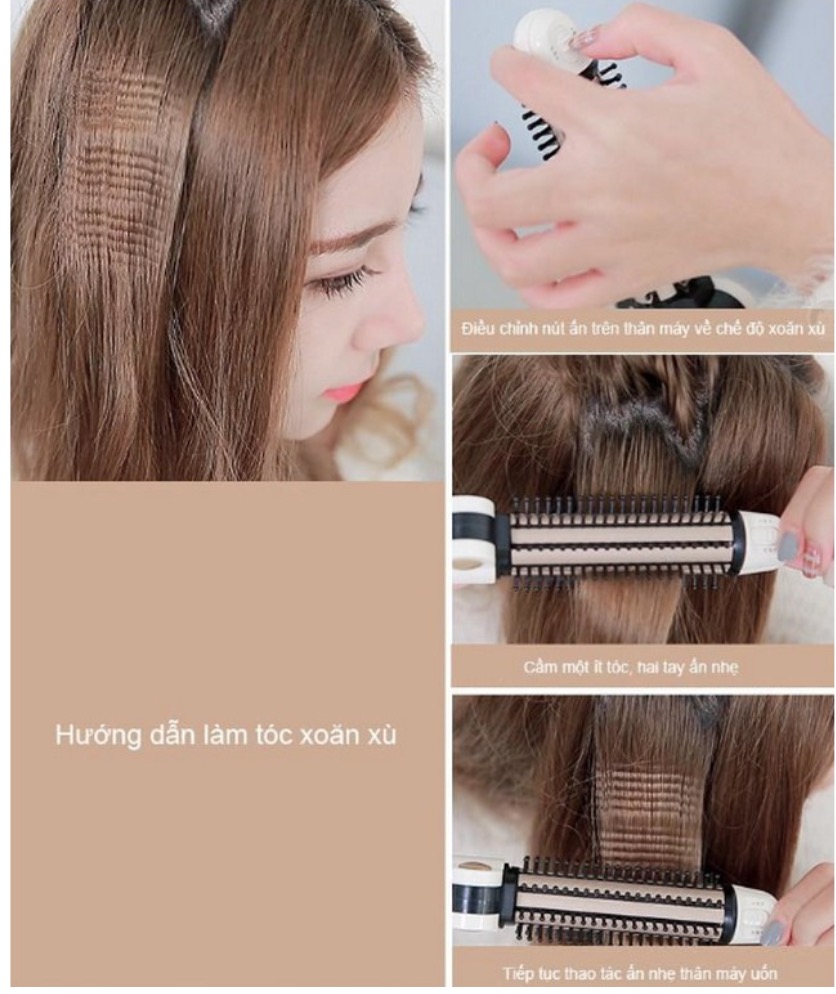 Hanrui - Máy uốn tóc đa năng Nhật Bản