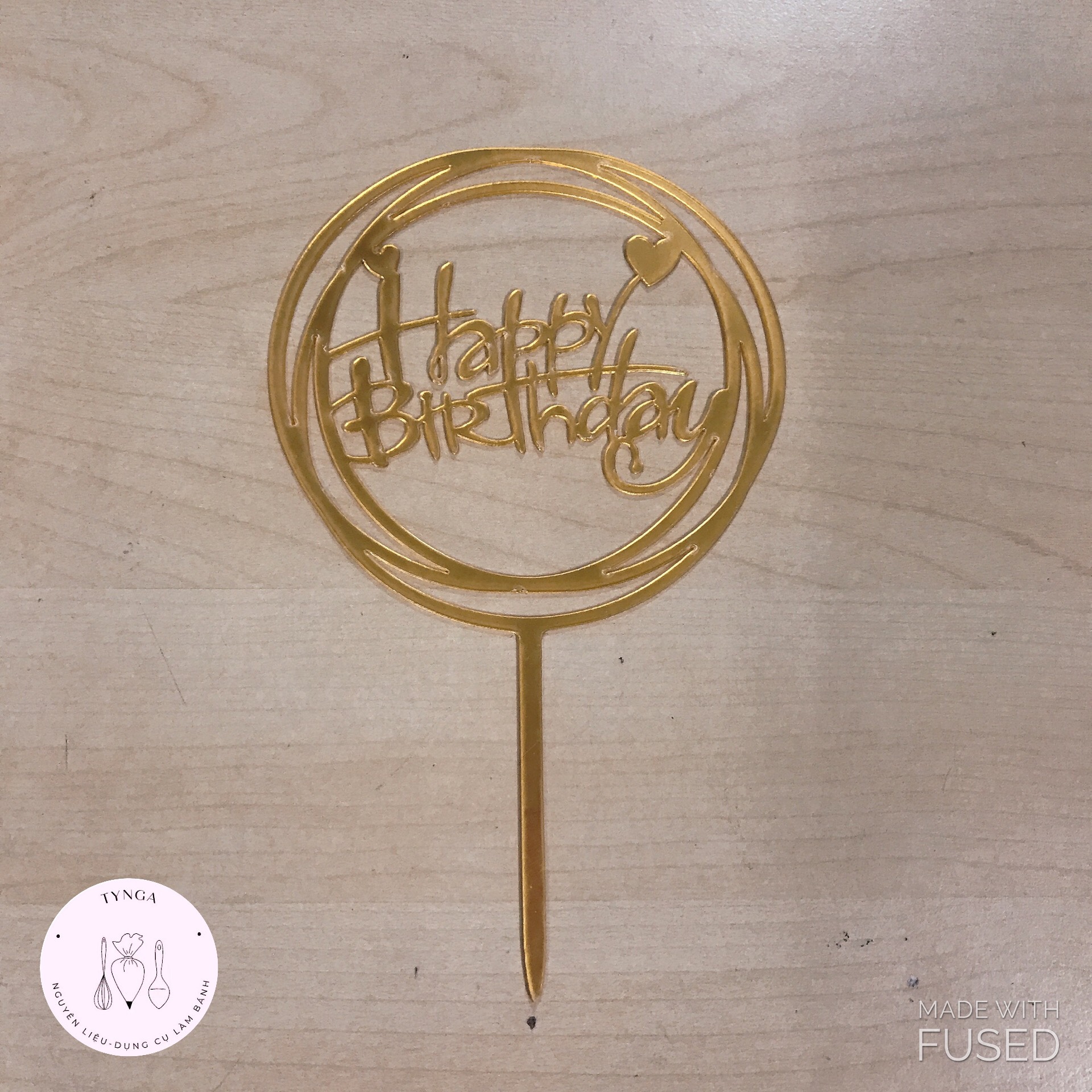 Que cắm bánh kem sinh nhật Happy Birthday