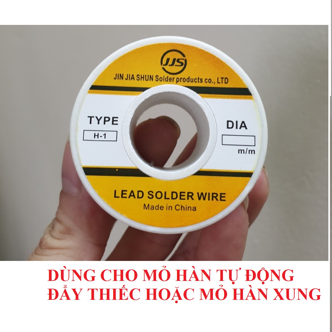 Thiếc hàn, chì hàn mạch điện tử 100g đường kính dây 0,8mm dùng cho mỏ hàn tự động đẩy thiếc và mỏ hàn xung