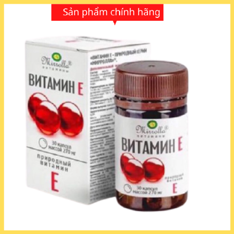 Vitamin E đỏ Nga viên uống đẹp da chống lão hóa , giảm mụn nám tàn nhang , hỗ trợ hệ tim mạch , cân bằng nội tiết tố nhập khẩu