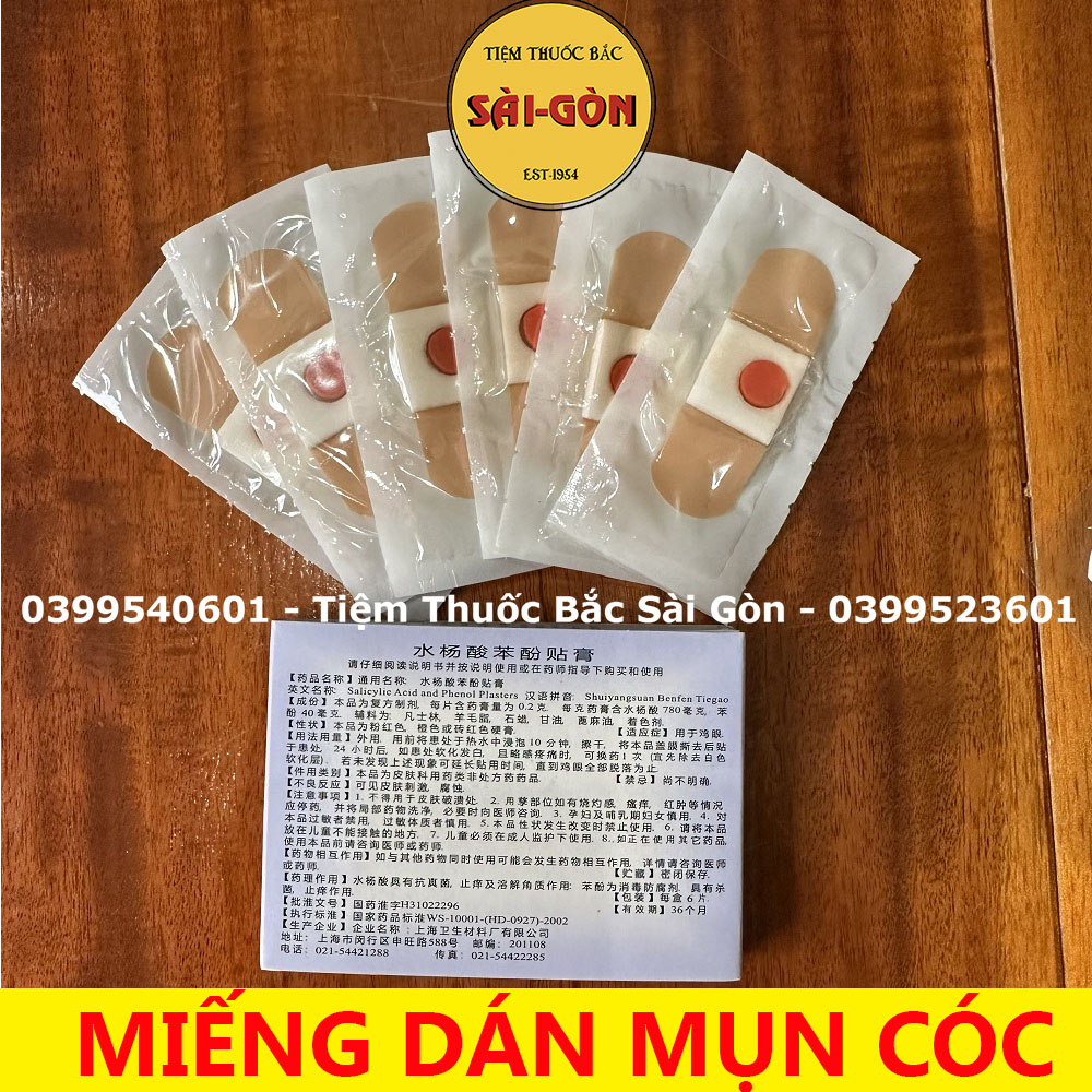 Miếng Dán Mụn Cóc, mụn cơm Hộp 6 miếng