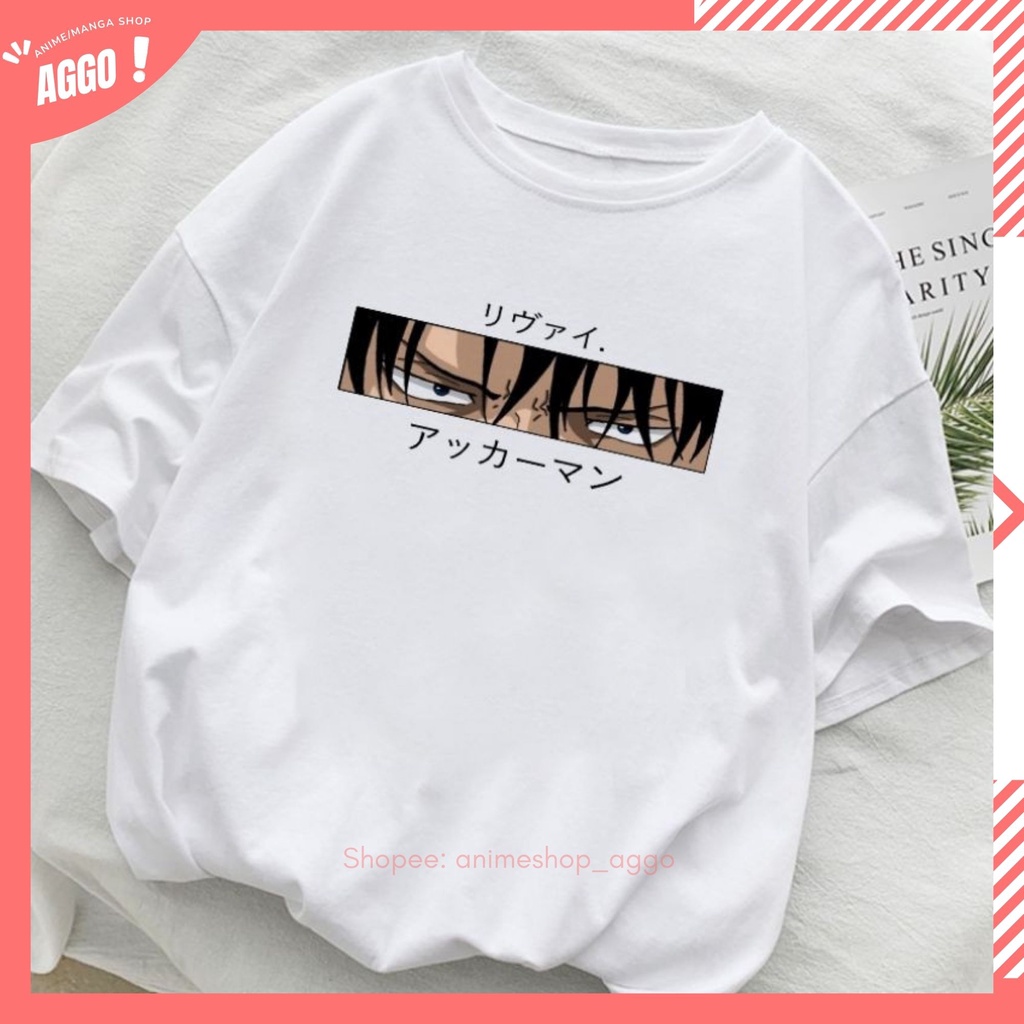 Áo thun tay lửng levi, áo thun attack on titan cực hot