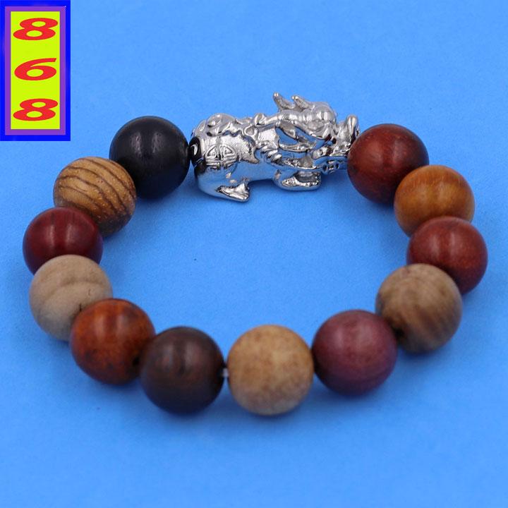 [HCM] chain bracelet beads sandalwood 8 color size 15 cups-bracelet maidservant retired stainless steel-string bracelet large size, bracelet chain beads