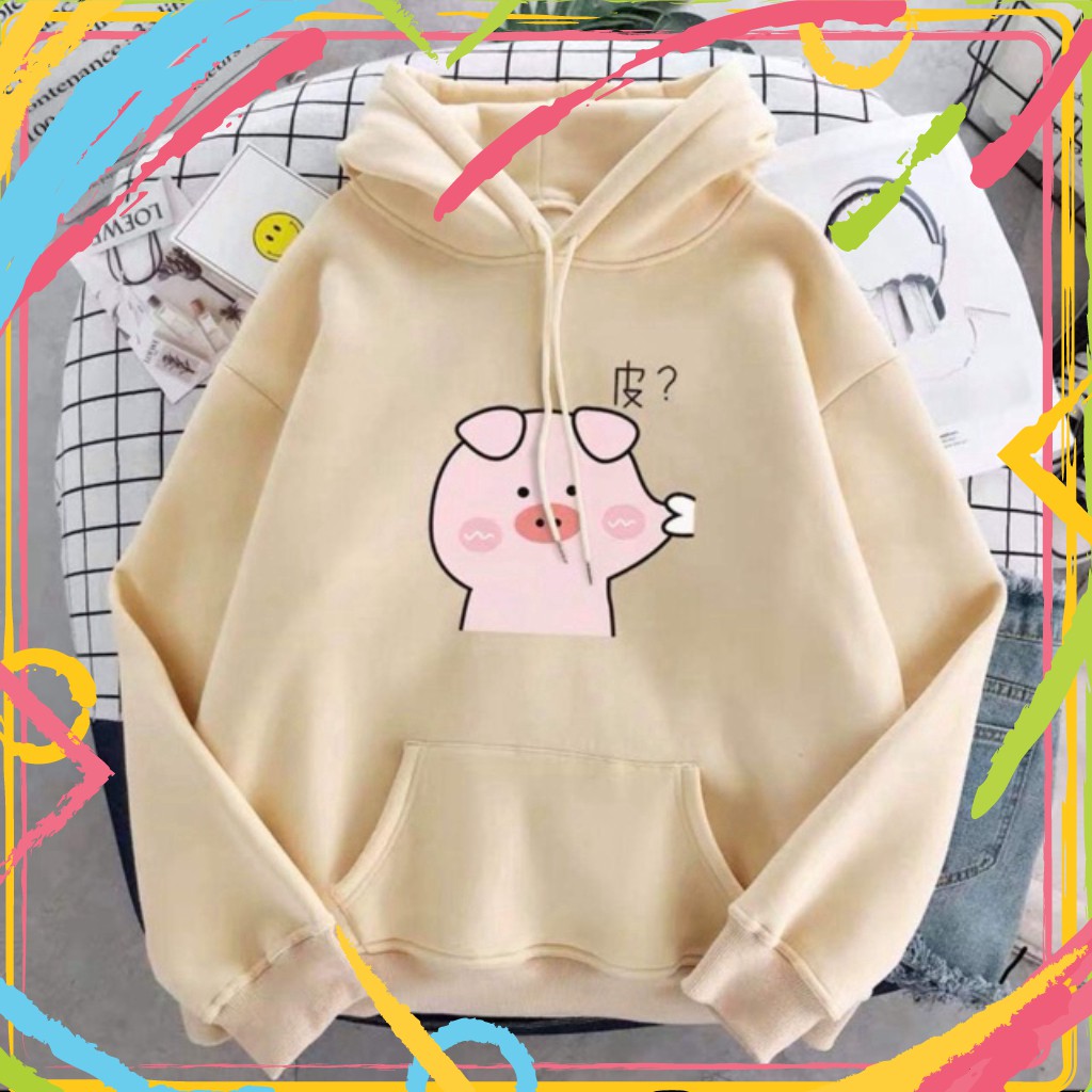 Áo hodie lợn bẹo má Tr&Đ