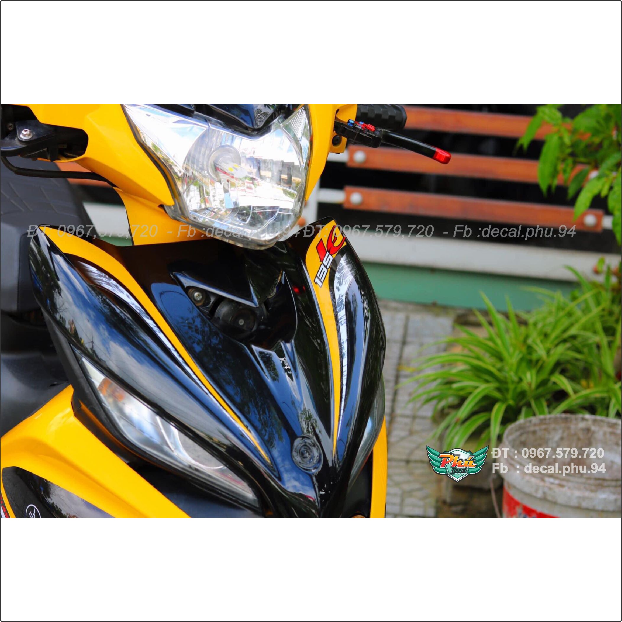 Tem rời Exciter 135 Lc vàng đen (C)