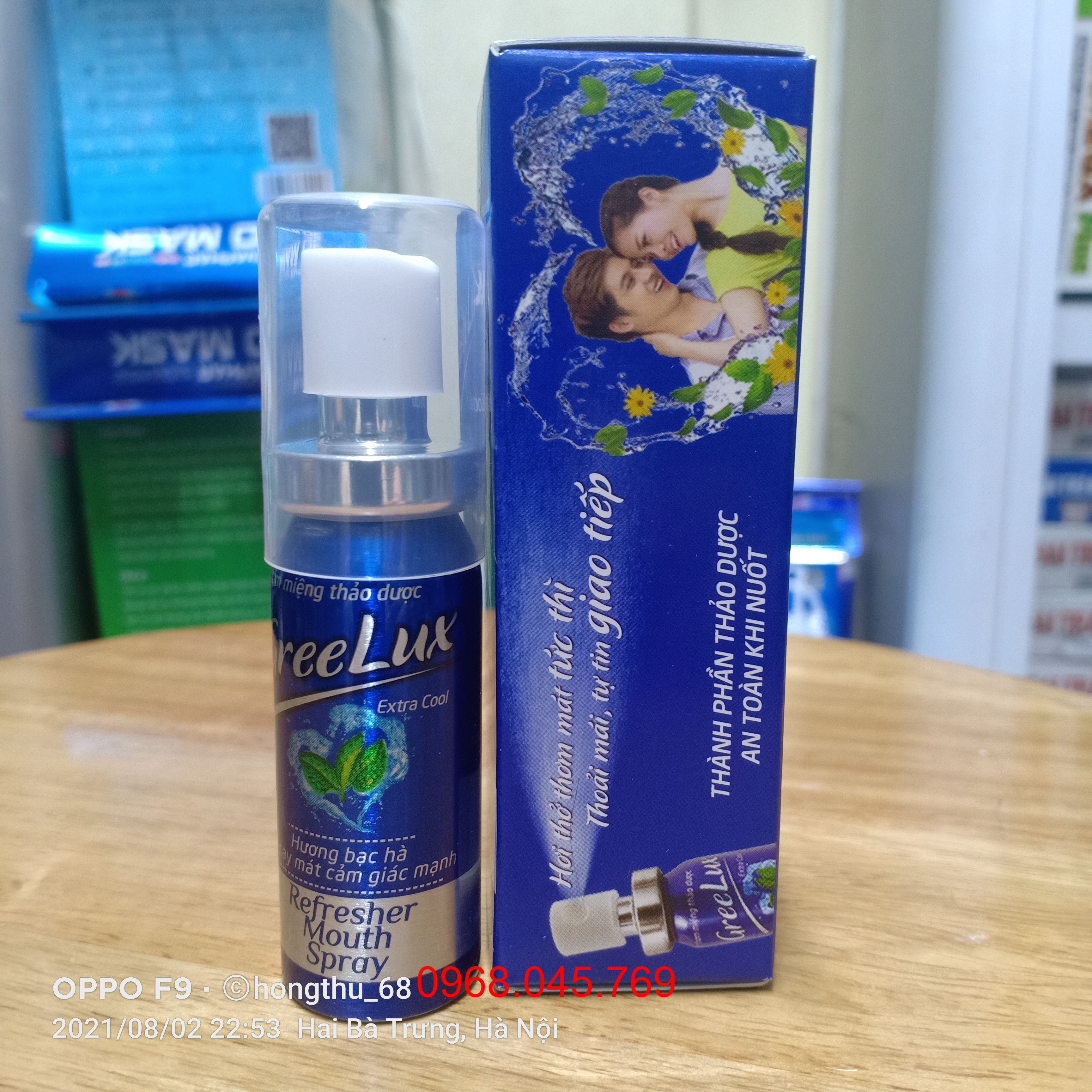 Greelux Xịt thơm miệng thảo dược lọ 12ml