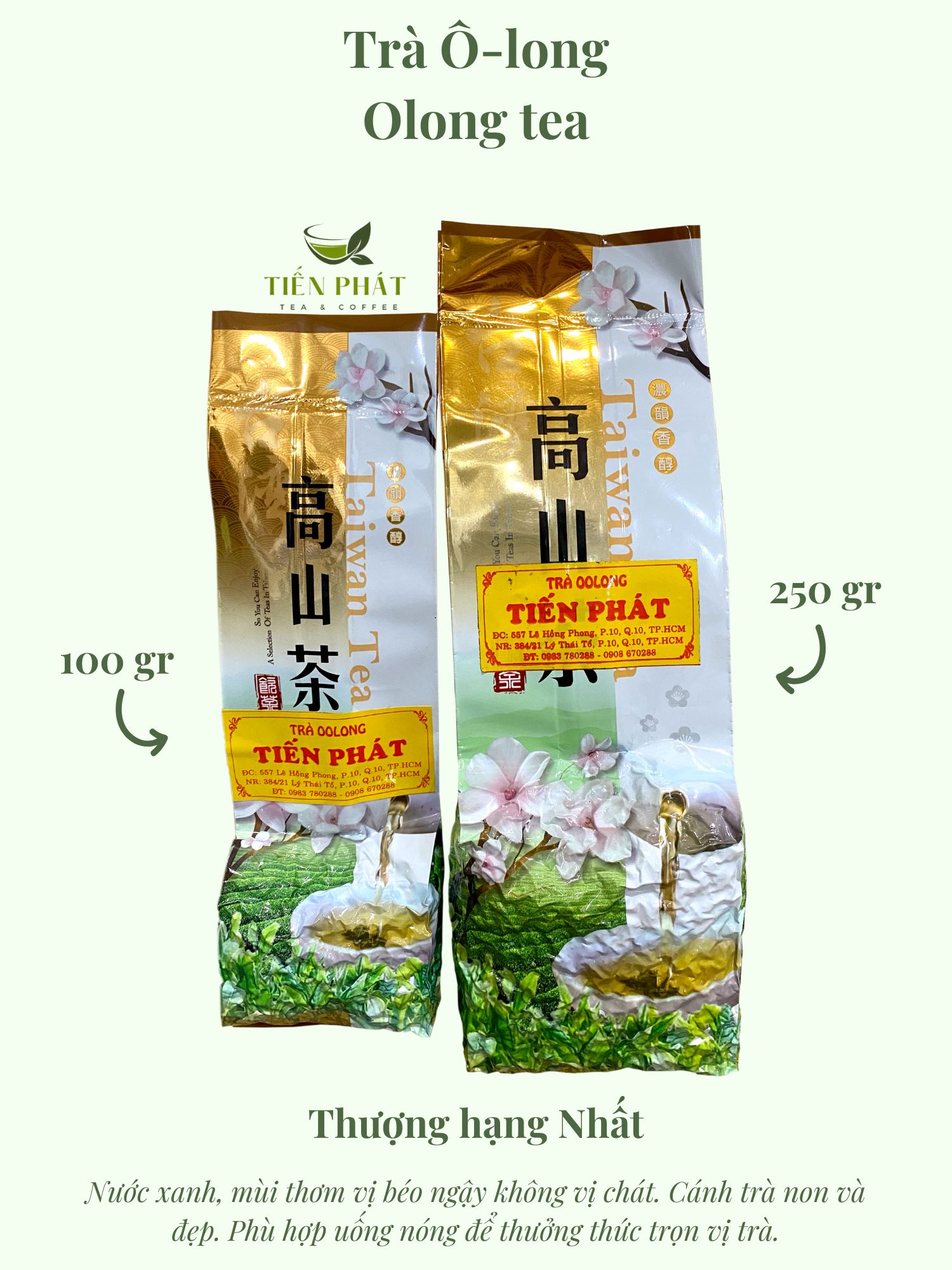 TRÀ Ô LONG CHUẨN VỊ ĐÀI LOAN