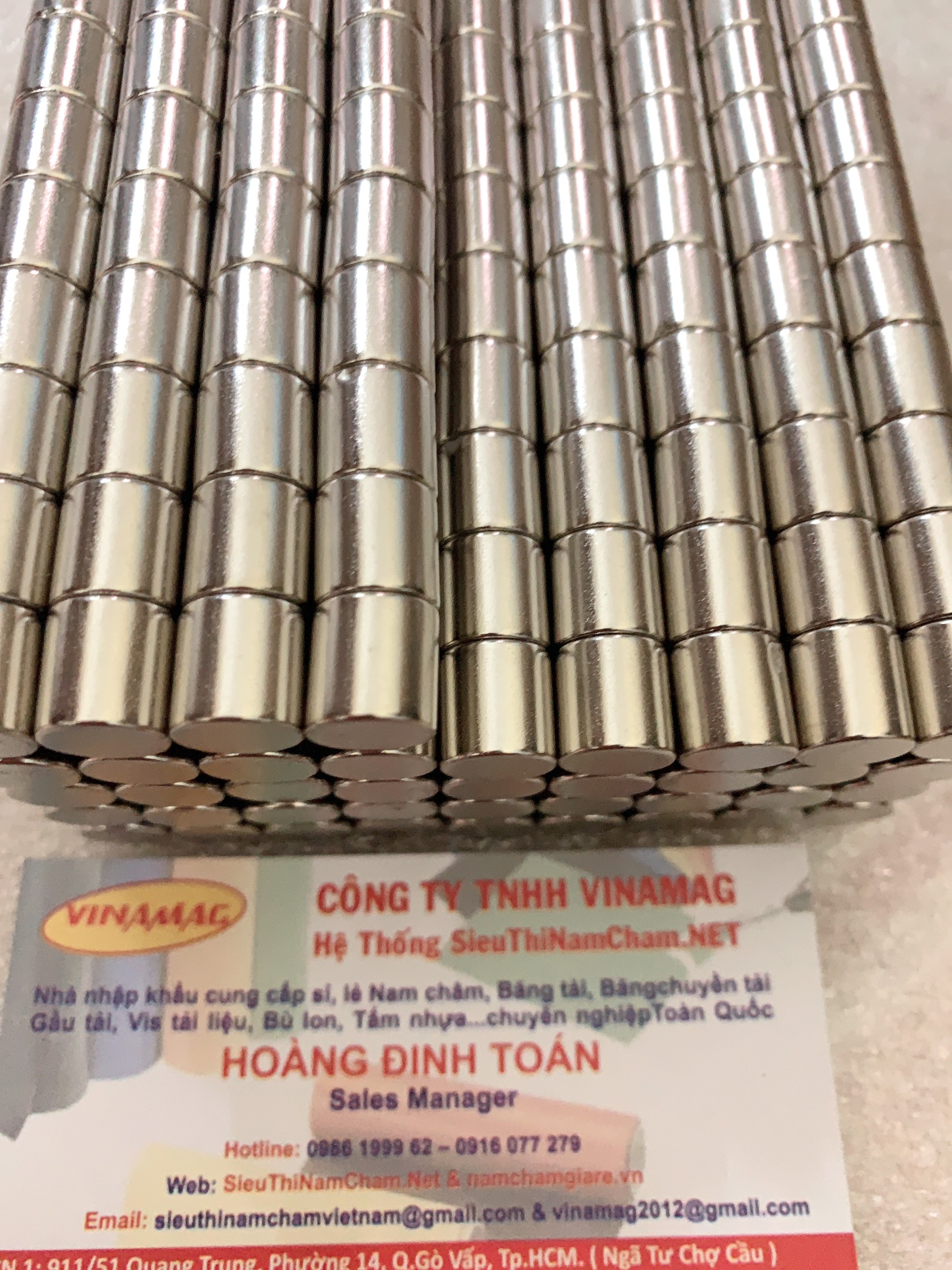 Nam châm viên 10x10mm loại nam châm vĩnh cửu