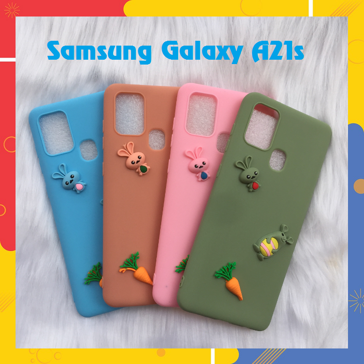 Ốp lưng Samsung A21s dẻo mịn gắn thú siêu dễ thương A21s Mẫu Mới