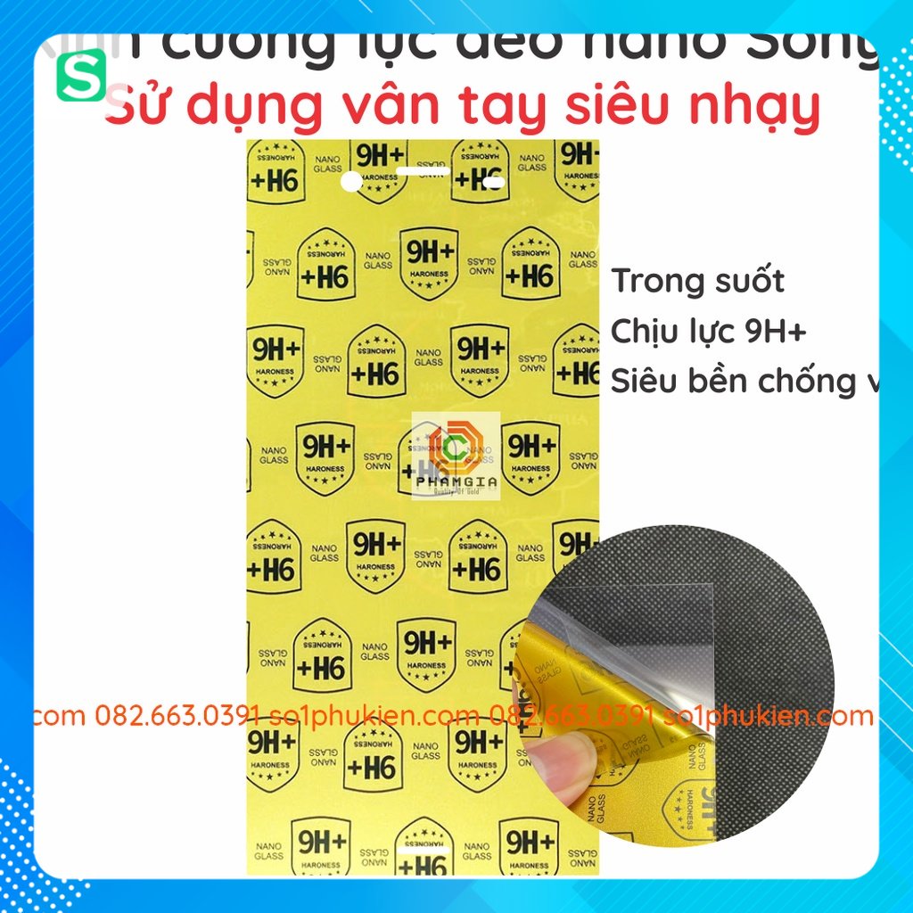Dán cường lực màn hình, mặt lưng Sony XZ1 XZ2 nano dẻo cường lực 9H+
