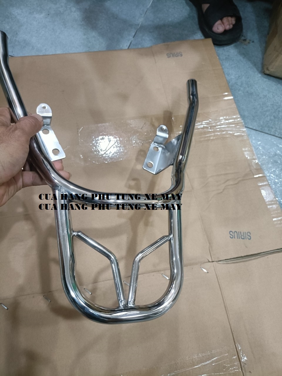 Cảng sau xe Future Led, Future 125 inox sáng, đẹp