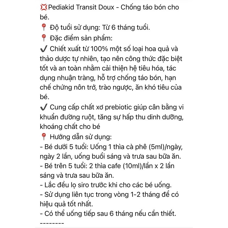 Pediakid Táo Bón Hàng  Pháp