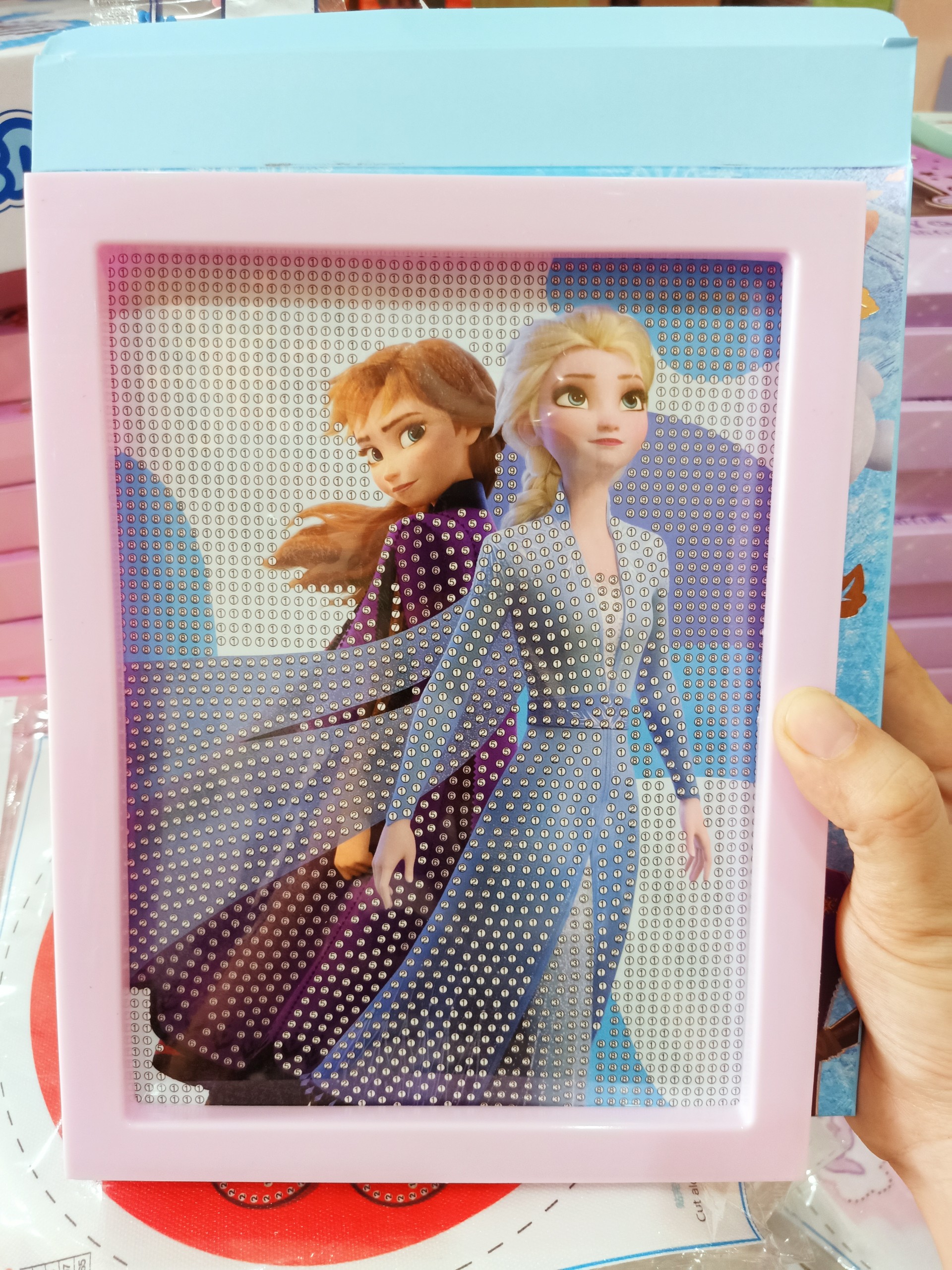Tranh Đính Đá CON CHUỘT (ĐÁ ABC CAO CẤP). Kích Thước: 30cm x 36cm