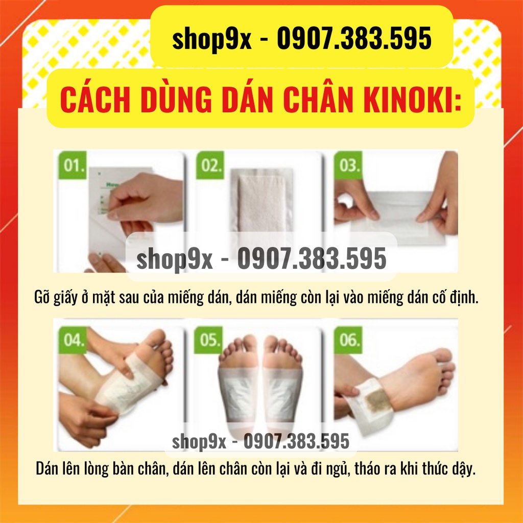 Miếng Dán Chân Thải Độc Nhật Bản Kinoki Detox Foot Patch