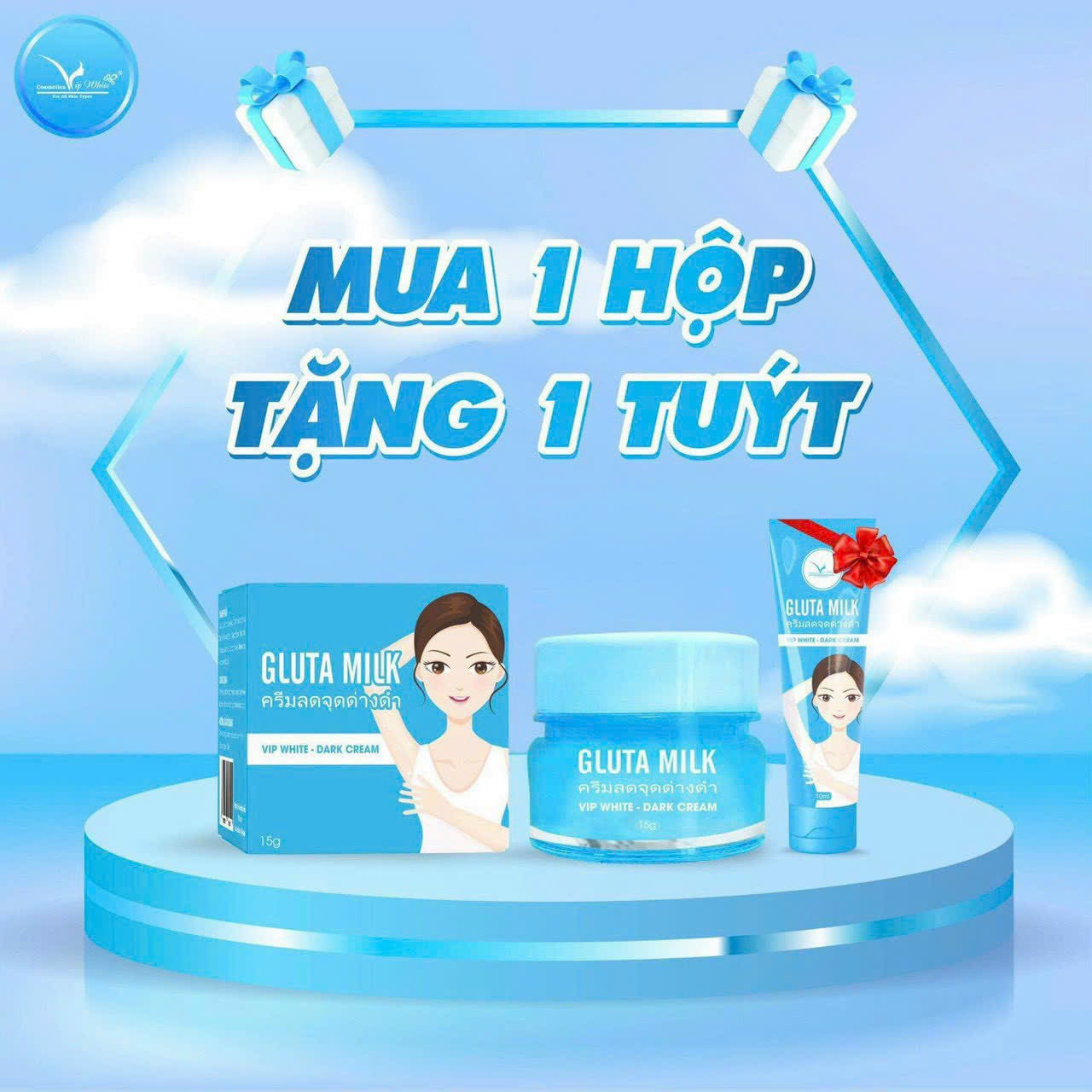 Kem Giảm Thâm Nách Gluta Milk 15g