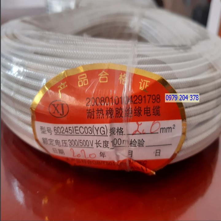[HCM]Dây điện chịu nhiệt 2ly-10m/cuộn