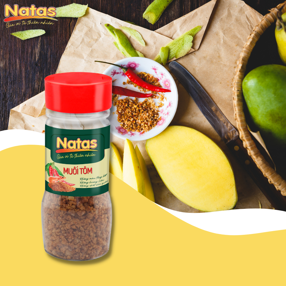 MUỐI TÔM NATAS gia vị đa năng (hũ 70g)