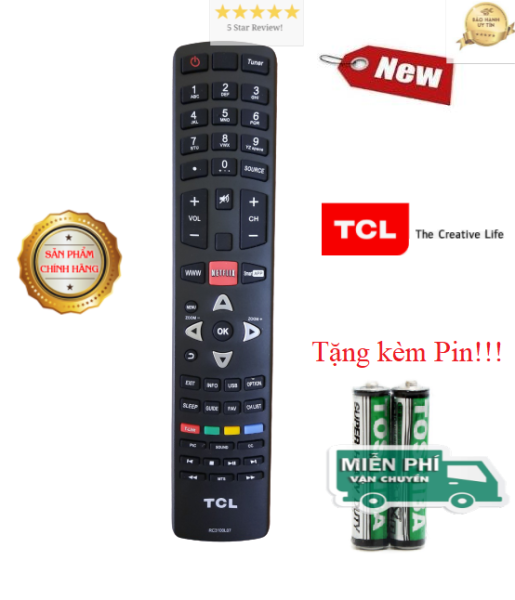 Bảng giá Remote Điều khiển tivi TCL- Hàng chính hãng 100% Tặng kèm pin các dòng CRT LCD LED Smart TV- ALEX - TẶNG KÈM PIN