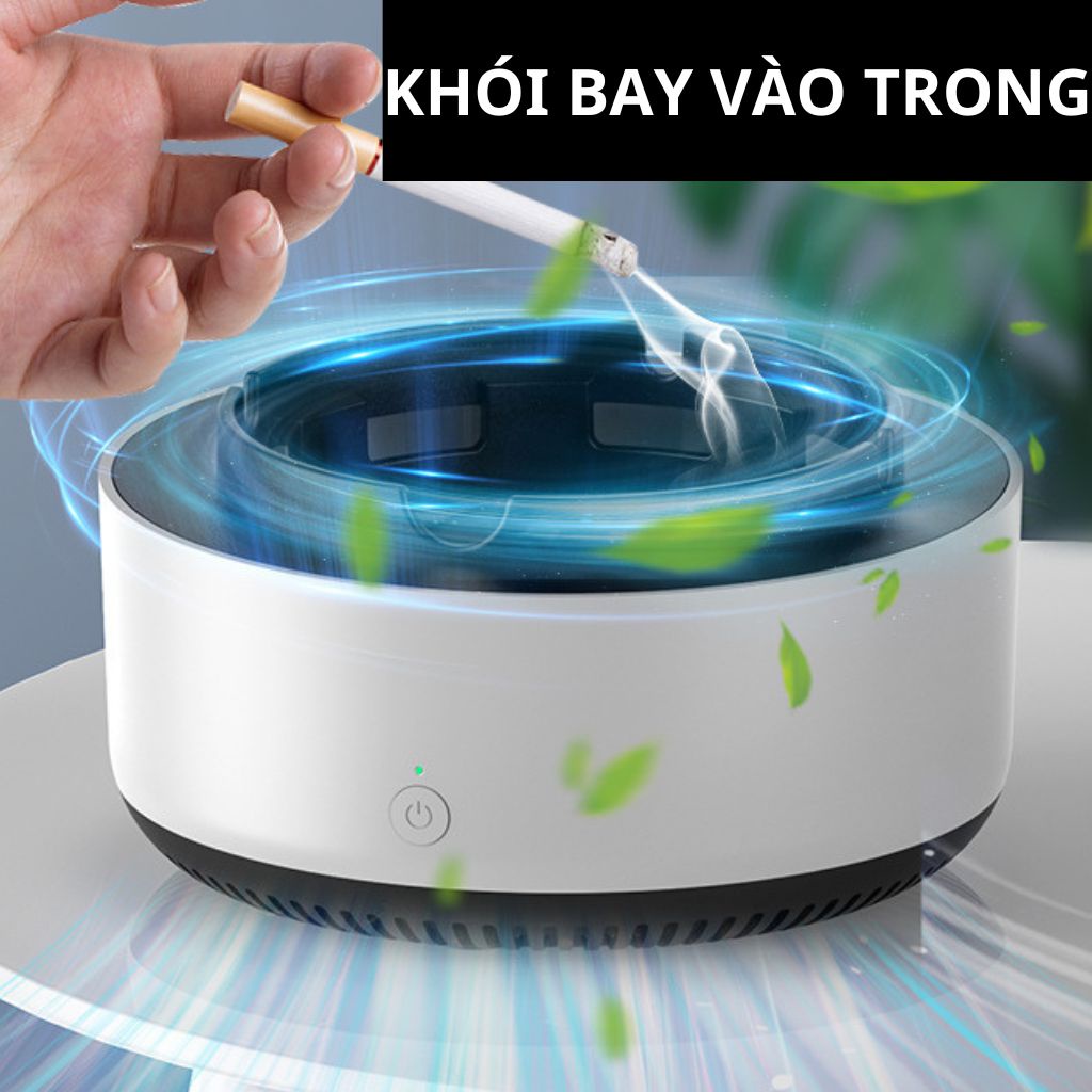 Gạt tàn thuốc lá điện tử ngoài trời không khói - gạt tàn thuốc thông minh.