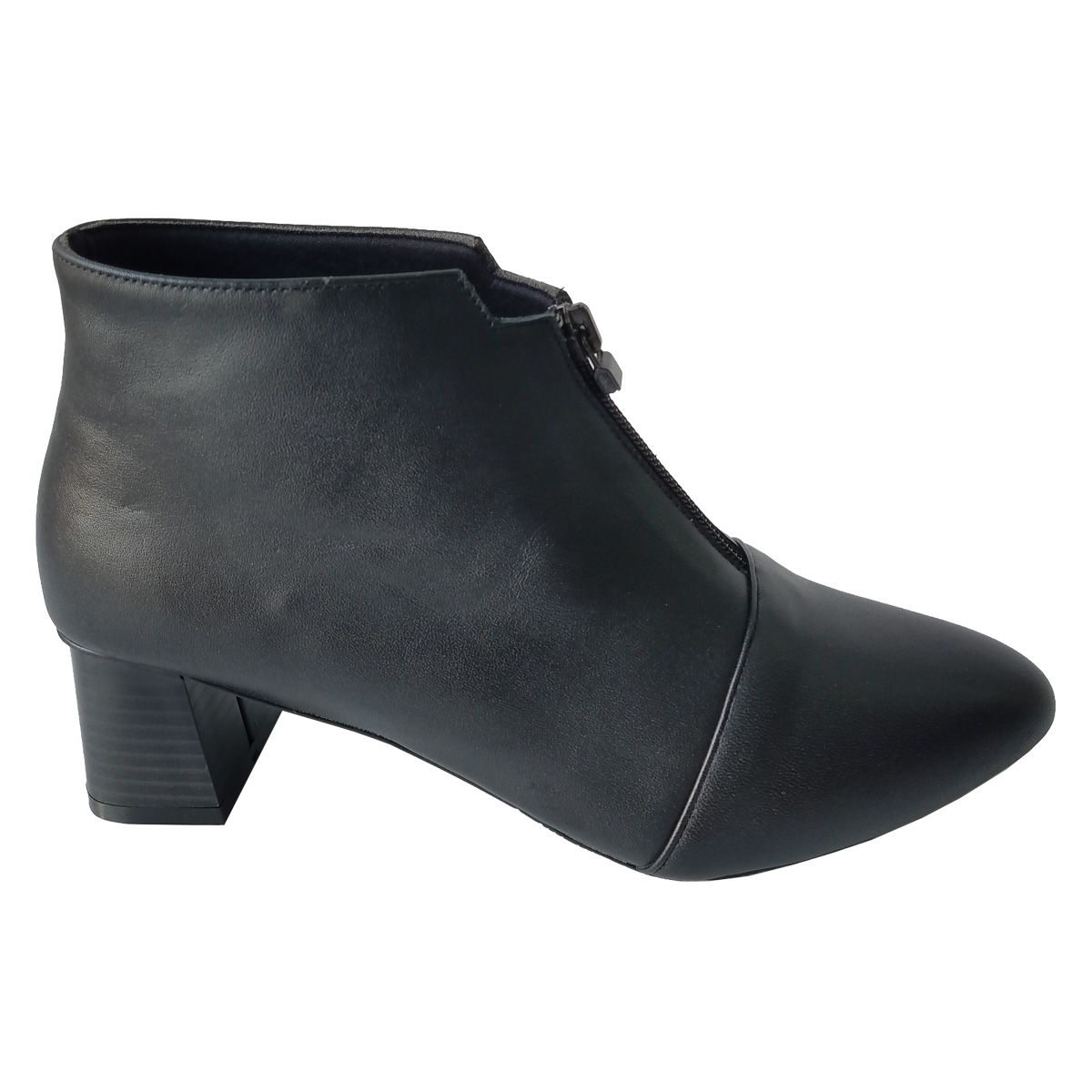 Giày Boot nữ Cổ Thấp BIGBEN Da Bò Cao 5 phân BTN5