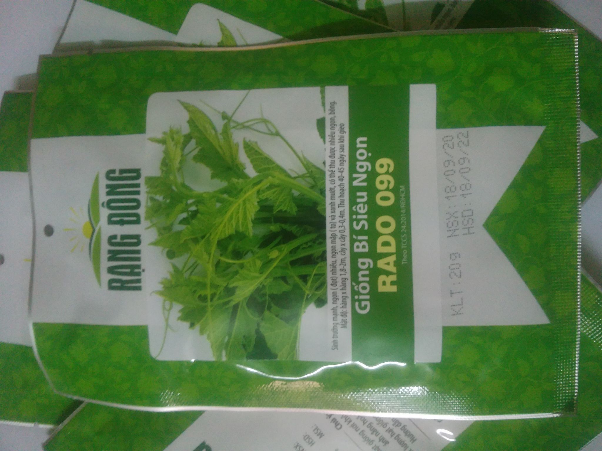 Hạt giống Bí Siêu Ngọn ăn Đọt và Bông 10g