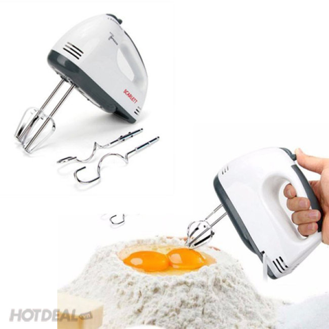 [HCM]Máy Đánh Trứng Cầm Tay Mini Cao Cấp Với 7 Tốc Độ Cực Mạnh