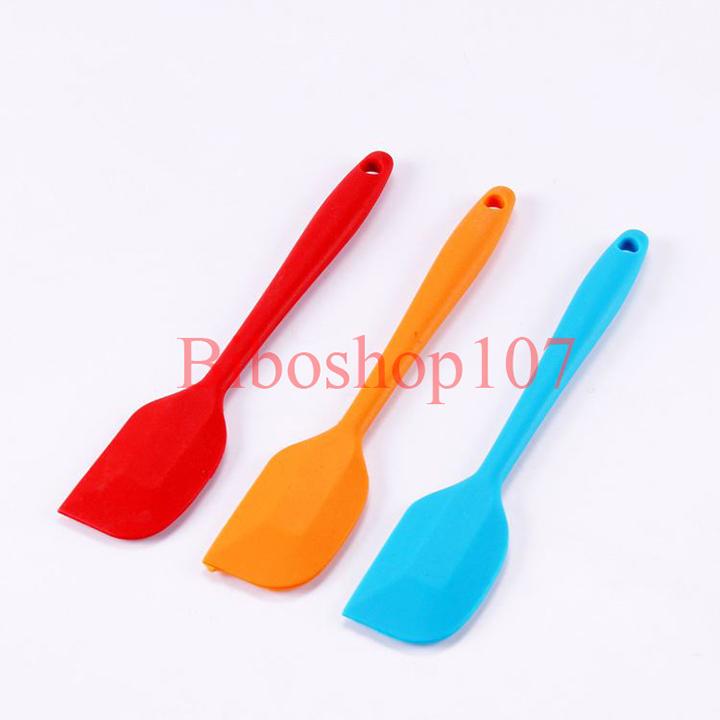 Cây vét bột spatula silicon đúc 21cm (phới silicon)