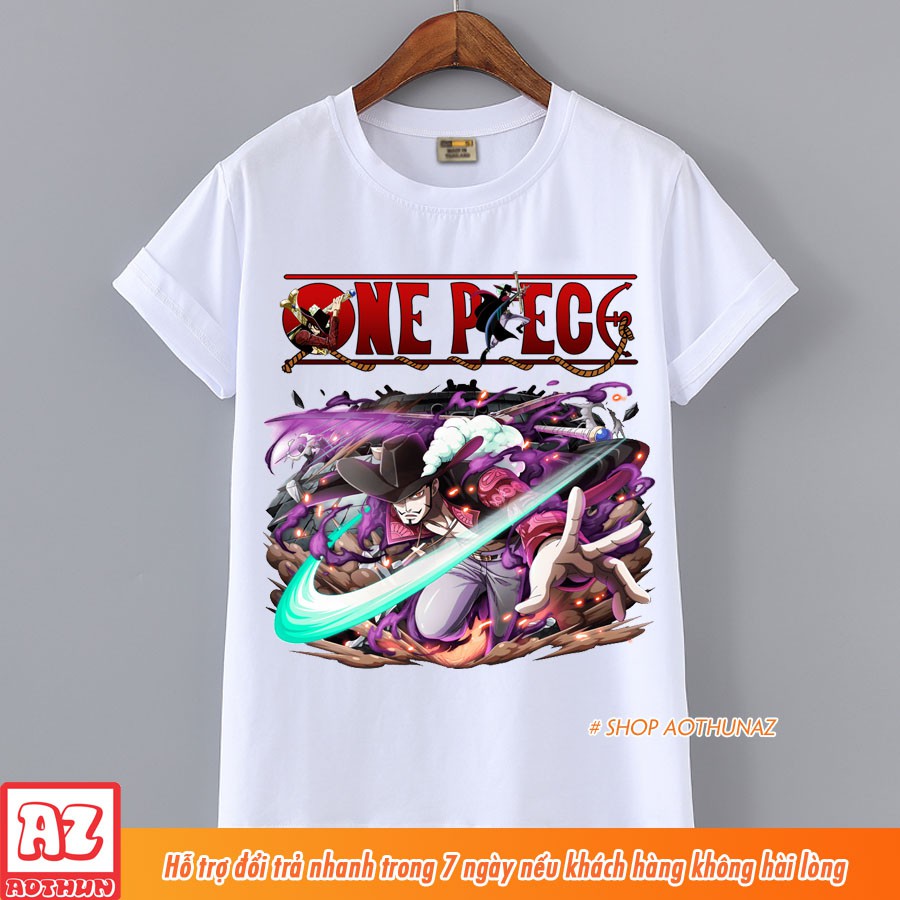 Áo thun one piece in hình thất vũ hải mihawk dracule cực đẹp m2613