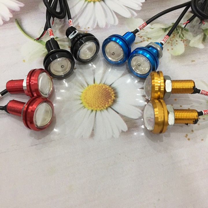 Bộ 2 Đèn Xi Nhan Nút Áo Cho Xe Máy