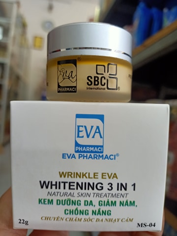 Kem dưỡng trắng da, sạch nám, chống nắng - Whitening Eva 3 in 1