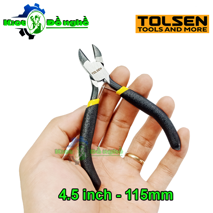 Kìm cắt mini 4.5 inch tolsen 10033 - kiềm cắt mỏ nghiêng - kiot đồ nghề